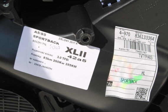 AUDI A5 S5 SPORTBACK FOTELE KOMPLET FOTELI siedzeń siedzenia fotel tapicerka 8W 8W8 F5 skóra +boczki drzwi drzwiowe podłokietnik