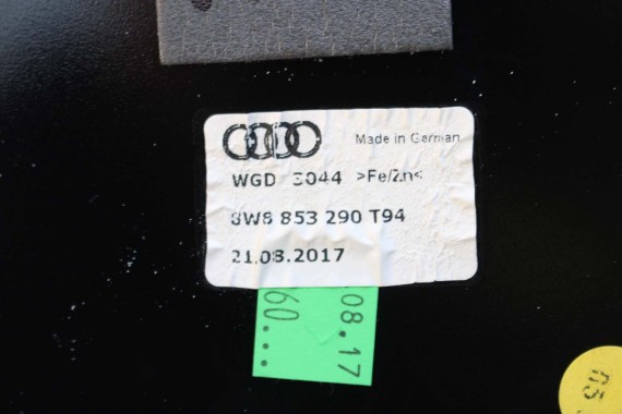 AUDI A5 SŁUPEK B NAKŁADKA DRZWI 8W8853289 8W8853290 KAROSERYJNY listwa listwa karoseryjna słupek SPORTBACK 8W8853289 8W8853290