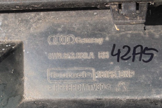 AUDI A5 S5 SPORTBACK F5 LISTWA PROGOWA 8W8853859A 8W8853860A 8W zewnętrzna 8W8853859A 8W8853860A 8W8853855A 8W8853856A 8W8853859