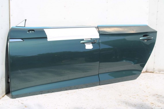 AUDI A5 SPORTBACK DRZWI LEWE PRZÓD + TYŁ LX6W 8W F5 STRONA LEWA przednie tylne 2 sztuki Kolor Q6Q6 Zielony 8W8831051 8W8833051