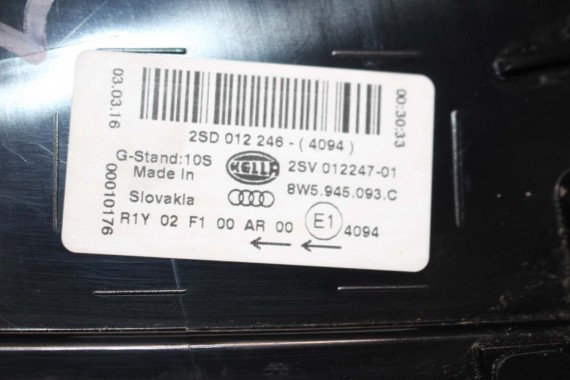 AUDI A4 8W SEDAN LAMPY LED TYLNE TYŁ 8W5945091C 8W5945092C 8W5945093C 8W5945094C 8W5 945 091 C lampa 8W B9 8W5945091B 8W5945092B