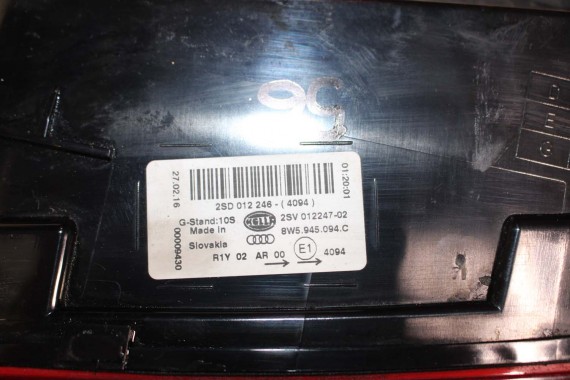 AUDI A4 8W SEDAN LAMPY LED TYLNE TYŁ 8W5945091C 8W5945092C 8W5945093C 8W5945094C 8W5 945 091 C lampa 8W B9 8W5945091B 8W5945092B