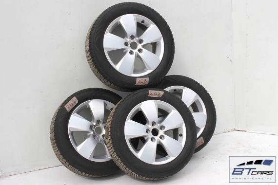 VW GOLF 7 VII SPORTSVAN FELGI 16 OPONY ZIMA KOŁA felga 5G0601025AC 6,5J*16H2 ET46 opona Nokian WRA3 205/55/16 94H zimowe