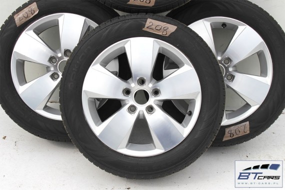 VW GOLF 7 VII SPORTSVAN FELGI 16 OPONY ZIMA KOŁA felga 5G0601025AC 6,5J*16H2 ET46 opona Nokian WRA3 205/55/16 94H zimowe