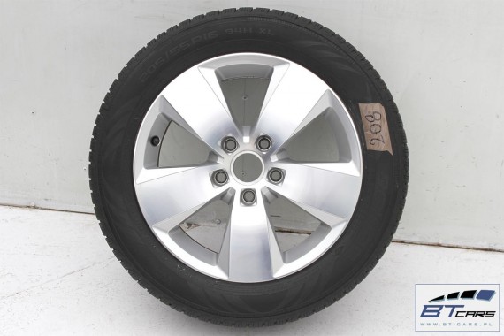 VW GOLF 7 VII SPORTSVAN FELGI 16 OPONY ZIMA KOŁA felga 5G0601025AC 6,5J*16H2 ET46 opona Nokian WRA3 205/55/16 94H zimowe