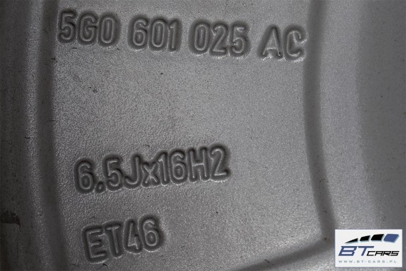 VW GOLF 7 VII SPORTSVAN FELGI 16 OPONY ZIMA KOŁA felga 5G0601025AC 6,5J*16H2 ET46 opona Nokian WRA3 205/55/16 94H zimowe
