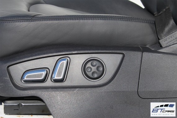 AUDI Q7 FL LIFT FOTELE KOMPLET FOTELI siedzeń siedzenia fotel tapicerka 4L skóra kolor czarny wersja 7-osobowa