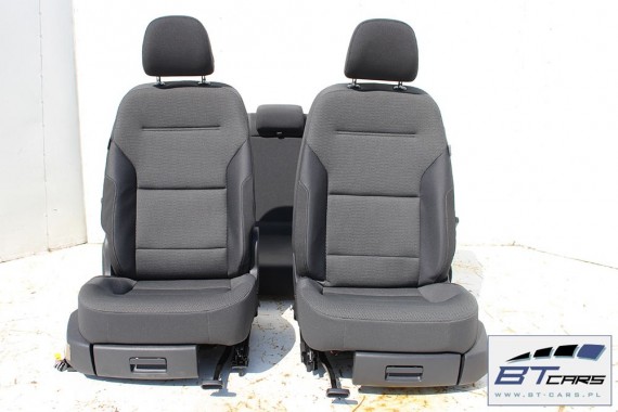 VW GOLF 7 VII KOMBI FOTELE KOMPLET FOTELI siedzeń siedzenia fotel tapicerka 5G 5G9 welur kolor czarny