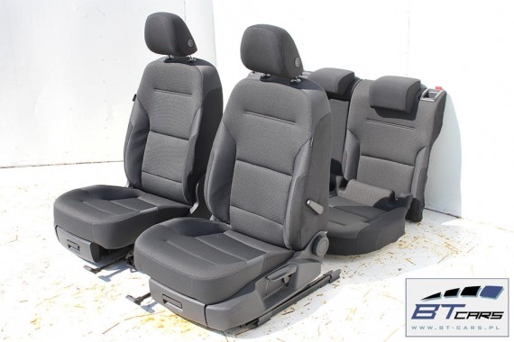 VW GOLF 7 VII KOMBI FOTELE KOMPLET FOTELI siedzeń siedzenia fotel tapicerka 5G 5G9 welur kolor czarny