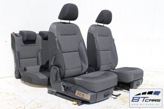 VW GOLF 7 VII KOMBI FOTELE KOMPLET FOTELI siedzeń siedzenia fotel tapicerka 5G 5G9 welur kolor czarny