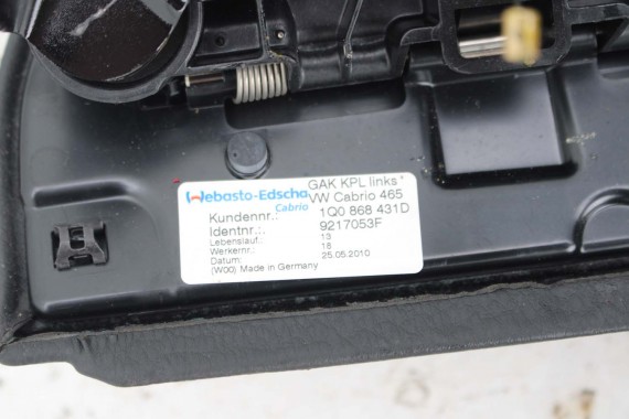 VW EOS MECHANIZM REGULACJA DACHU 1Q0825251AA 1Q0825307 1Q0825308 1Q0825300 1Q0825347 1Q0825348 1Q0825350D 1Q0825187J 1Q0825251AA