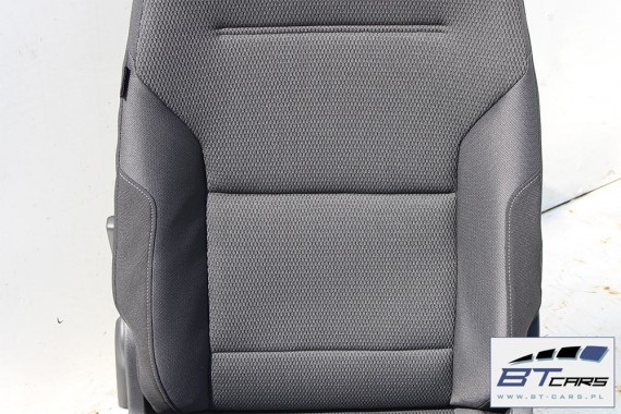 VW GOLF 7 VII KOMBI FOTELE KOMPLET FOTELI siedzeń siedzenia fotel tapicerka 5G 5G9 welur kolor czarny