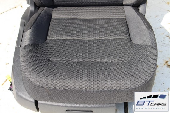 VW GOLF 7 VII KOMBI FOTELE KOMPLET FOTELI siedzeń siedzenia fotel tapicerka 5G 5G9 welur kolor czarny