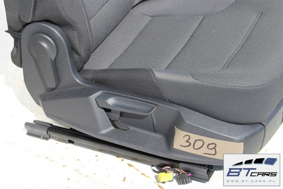 VW GOLF 7 VII KOMBI FOTELE KOMPLET FOTELI siedzeń siedzenia fotel tapicerka 5G 5G9 welur kolor czarny