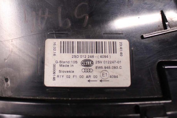 AUDI A4 8W SEDAN LAMPY LED TYLNE TYŁ 8W5945091C 8W5945092C 8W5945093C 8W5945094C 8W5 945 091 C lampa 8W B9 8W5945091B 8W5945092B