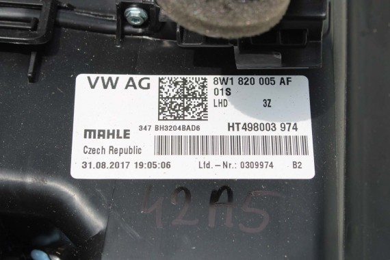 AUDI A4 A5 NAGRZEWNICA KLIMATYZACJI KLIMY 8W1820005AF 8W1820005 8W1820005AF 8W1820005AF 8W1820005AF 8W1820005 8W1820005AF b9 f5