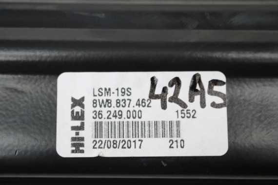 AUDI A5 MECHANIZM DRZWI 8W8837462 prowadnica szyby 8W8837461 8W8837462 8W8839461 8W8839462 8W8837461 8W8 837 462 SPORTBACK F5