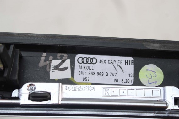AUDI S4 S5 LISTWY OZDOBNE DEKORY LISTWA 8W1853190Q 8W1853189T 8W1863969G 8W0867409AB 8W0867410AB 7V7 CARBON 8W0867419G 8W0867420