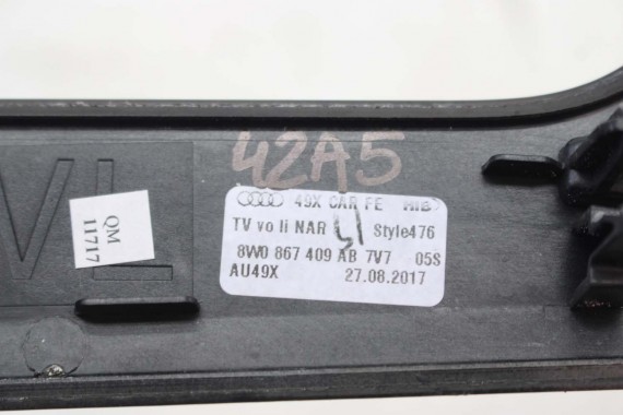 AUDI S4 S5 LISTWY OZDOBNE DEKORY LISTWA 8W1853190Q 8W1853189T 8W1863969G 8W0867409AB 8W0867410AB 7V7 CARBON 8W0867419G 8W0867420