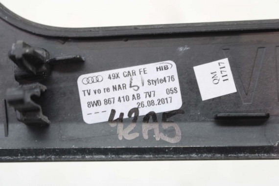 AUDI S4 S5 LISTWY OZDOBNE DEKORY LISTWA 8W1853190Q 8W1853189T 8W1863969G 8W0867409AB 8W0867410AB 7V7 CARBON 8W0867419G 8W0867420