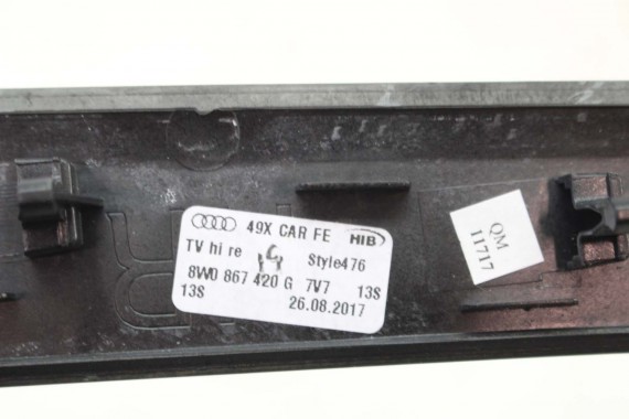 AUDI S4 S5 LISTWY OZDOBNE DEKORY LISTWA 8W1853190Q 8W1853189T 8W1863969G 8W0867409AB 8W0867410AB 7V7 CARBON 8W0867419G 8W0867420