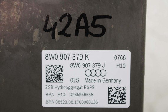 AUDI S4 S5 POMPA ABS 8W0614517N hamulcow 8W0907379M agregat BEF 8W0614517Q 8W0907379D 8W0614517Q 8W0614517Q A4 A5 3.0 TFSi 8W f5