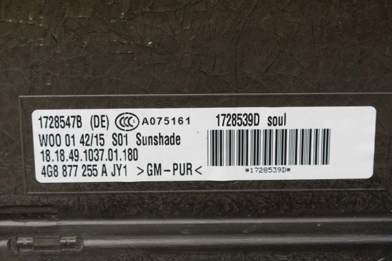 AUDI A7 SZYBERDACH 4G8877041 4G8877049 4G8877255 4G8877041 4G8959591 4G8 877 041 dach 7P5959591 4G8877049A 4G8877041E 4G8877049