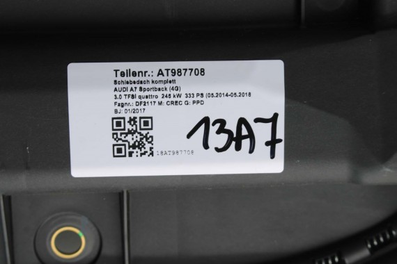 AUDI A7 SZYBERDACH 4G8877041 4G8877049 4G8877255 4G8877041 4G8959591 4G8 877 041 dach 7P5959591 4G8877049A 4G8877041E 4G8877049