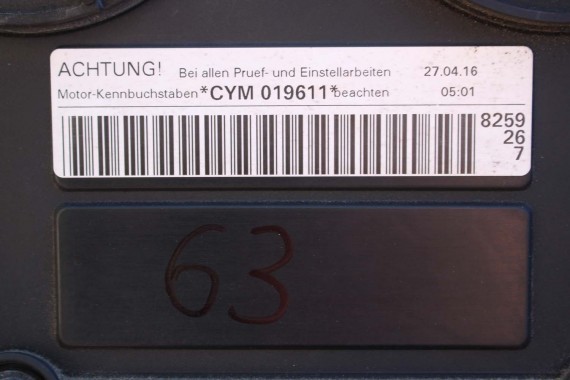 AUDI SILNIK 2.0 TFSi CYM CYMC 252KW 185 Km TFSi FSi A4 A5 Q5 Q7 FSi 8W B9 F5 4M 2.0TFSi CYM CYMC 2.0 TFSi CYM CYM CYM CYM CYM