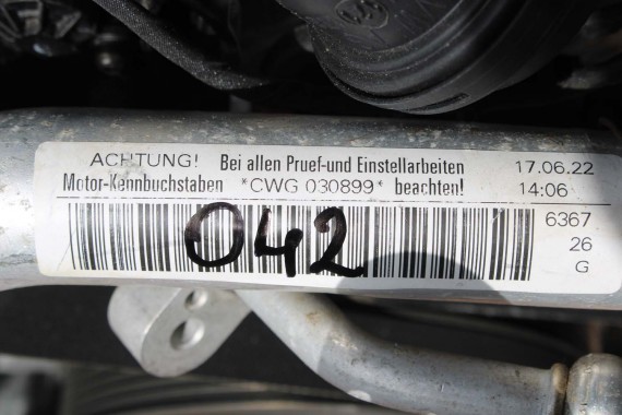 AUDI A4 A5 Q5 SILNIK 3.0 TFSi CWG benzyna przebieg 83 km kilometrów CWGD A4 A5 A6 A7 8W B9 F5 FY S4 S5 SQ5 06M100031L CWG CWGD