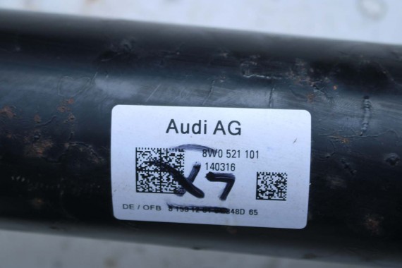 AUDI A4 A5 WAŁ NAPĘDOWY WAŁ KARDANA 8W0521101 8W0521101 8W0521101 8W0521101J 8W0521101 8W0521101J 8W0521101 8W0521101J 8W0521101