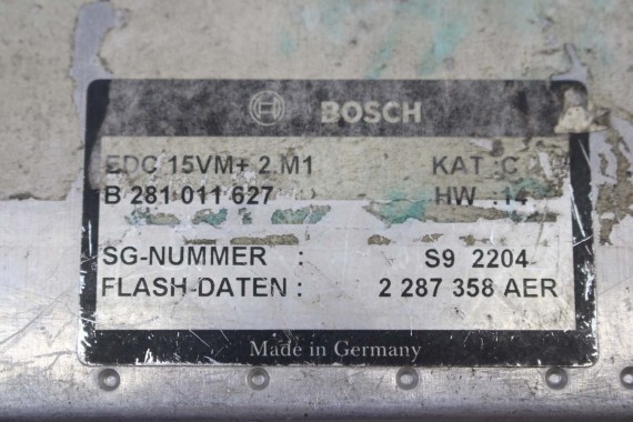 VW PASSAT B5 STEROWNIK KOMPUTER SILNIKA 0261011627 0261207911 0261011627 0261011627 0261011627 0261011627 0261011627 MODUŁ GP GL