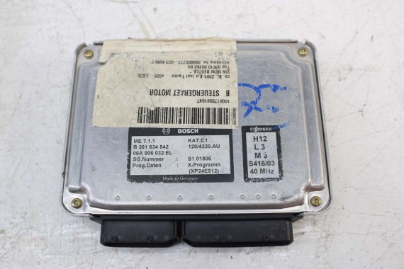 VW NEW BEETLE STEROWNIK KOMPUTER SILNIKA 06A906032EL 06A906032EL 0261634842 06A906032EL 06A906032EL 06A906032EL 06A906032 MODUŁ