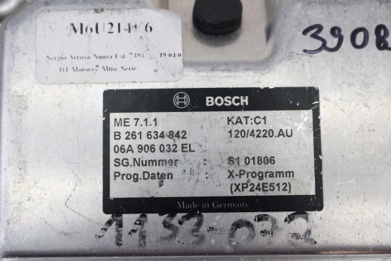 VW NEW BEETLE STEROWNIK KOMPUTER SILNIKA 06A906032EL 06A906032EL 0261634842 06A906032EL 06A906032EL 06A906032EL 06A906032 MODUŁ