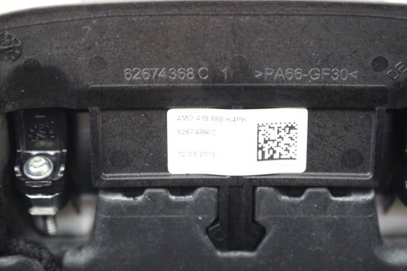 AUDI A4 Q5 Q7 KIEROWNICA + BIEGI 4M0419091C 4M0419091N 4M0 419 091 C podgrzewana MJM - czarny 4M0419091C 4M0419091N 4M0419091N