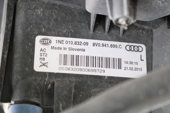 AUDI A3 PRZÓD maska błotniki zderzak przedni błotnik 8V Kolor: L5L5 LZ7G Florettsilber Srebrny 8V0823029 8V0821105 8V0821106