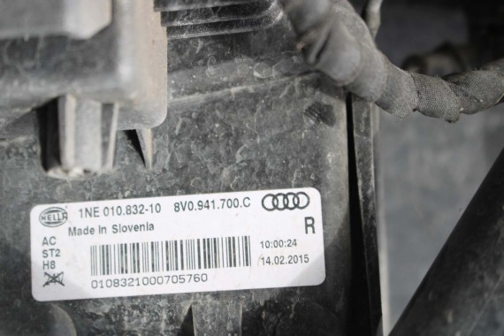 AUDI A3 PRZÓD maska błotniki zderzak przedni błotnik 8V Kolor: L5L5 LZ7G Florettsilber Srebrny 8V0823029 8V0821105 8V0821106