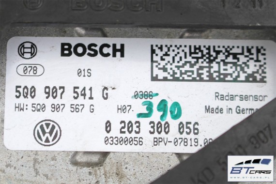VW GOLF 7 VII AUDI A3 OCTAVIA RADAR SENSOR CZUJNIK ACC 5Q0907541G 5Q0 907 541 G 5Q0907541J 5Q0907567G DISTRONIC 5Q0907541G