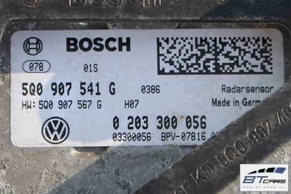 VW GOLF 7 VII AUDI A3 OCTAVIA RADAR SENSOR CZUJNIK ACC 5Q0907541G 5Q0 907 541 G 5Q0907541J 5Q0907567G DISTRONIC 5Q0907541G