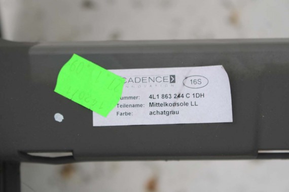 AUDI Q7 PODŁOKIETNIK TUNEL 4L1863244C SKÓRA 1DH szary achat 4L1864207 4L1864205 4L1863244A 4L1863244B 4L1863244C 4L1863244 4L