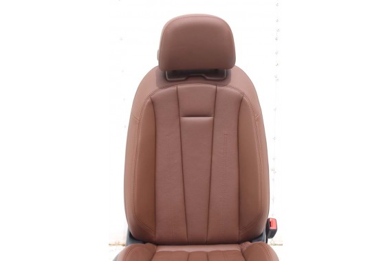 AUDI A4 8W SEDAN FOTELE KOMPLET FOTELI siedzeń siedzenia fotel tapicerka 8W5 8W skóra kolor brąz B9 fotele tapicerka brąz 8W