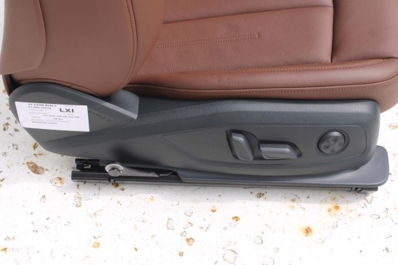 AUDI A4 8W SEDAN FOTELE KOMPLET FOTELI siedzeń siedzenia fotel tapicerka 8W5 8W skóra kolor brąz B9 fotele tapicerka brąz 8W