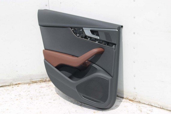 AUDI A4 8W SEDAN FOTELE KOMPLET FOTELI siedzeń siedzenia fotel tapicerka 8W5 8W skóra kolor brąz B9 fotele tapicerka brąz 8W