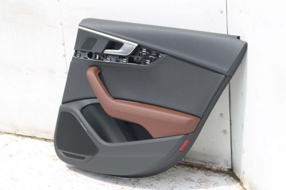 AUDI A4 8W SEDAN FOTELE KOMPLET FOTELI siedzeń siedzenia fotel tapicerka 8W5 8W skóra kolor brąz B9 fotele tapicerka brąz 8W