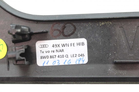 AUDI A4 A5 8W LISTWY OZDOBNE LISTWA DEKOR DEKORY WYKOŃCZENIE 8W1853189B 8W1853190D 8W1863969B 8W0867410Q 8W0867420B LE2 drewno