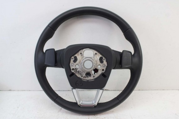 AUDI A4 Q5 Q7 KIEROWNICA + BIEGI 4M0419091C 4M0419091N 4M0 419 091 C podgrzewana MJM - czarny 4M0419091C 4M0419091N 4M0419091N