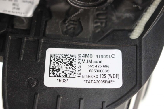 AUDI A4 Q5 Q7 KIEROWNICA + BIEGI 4M0419091C 4M0419091N 4M0 419 091 C podgrzewana MJM - czarny 4M0419091C 4M0419091N 4M0419091N