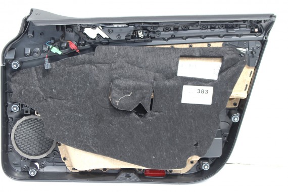 VW GOLF 7 VII BOCZEK BOCZKI DRZWI drzwiowe tapicerka 5G 5G4 KOMPLET BOCZKÓW CZARNY welur welurowe podświetlane 5 drzwi GTD