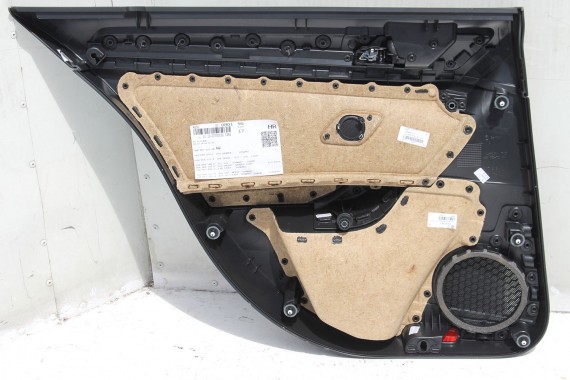 VW GOLF 7 VII BOCZEK BOCZKI DRZWI drzwiowe tapicerka 5G 5G4 KOMPLET BOCZKÓW CZARNY welur welurowe podświetlane 5 drzwi GTD
