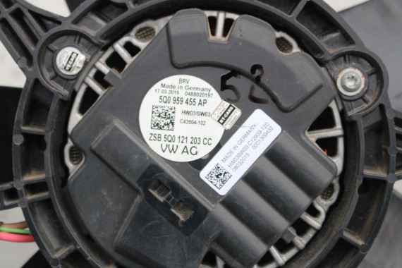 VW AUDI WENTYLATOR 5Q0959455AP 5Q0121203CC ELEKTRYCZNY 5Q0121205C 5Q0121207J 5Q0121203EA 5Q0121203DA 5WA121203G 5Q0121203AA
